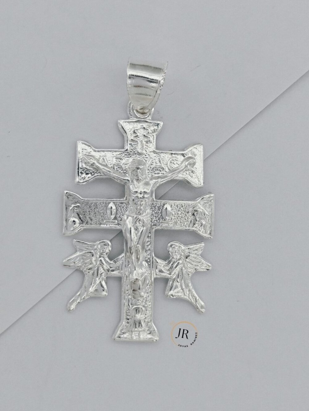 34x23mm Caravaca Cross Pendant 925 Sterling Silver Protection Crucifix